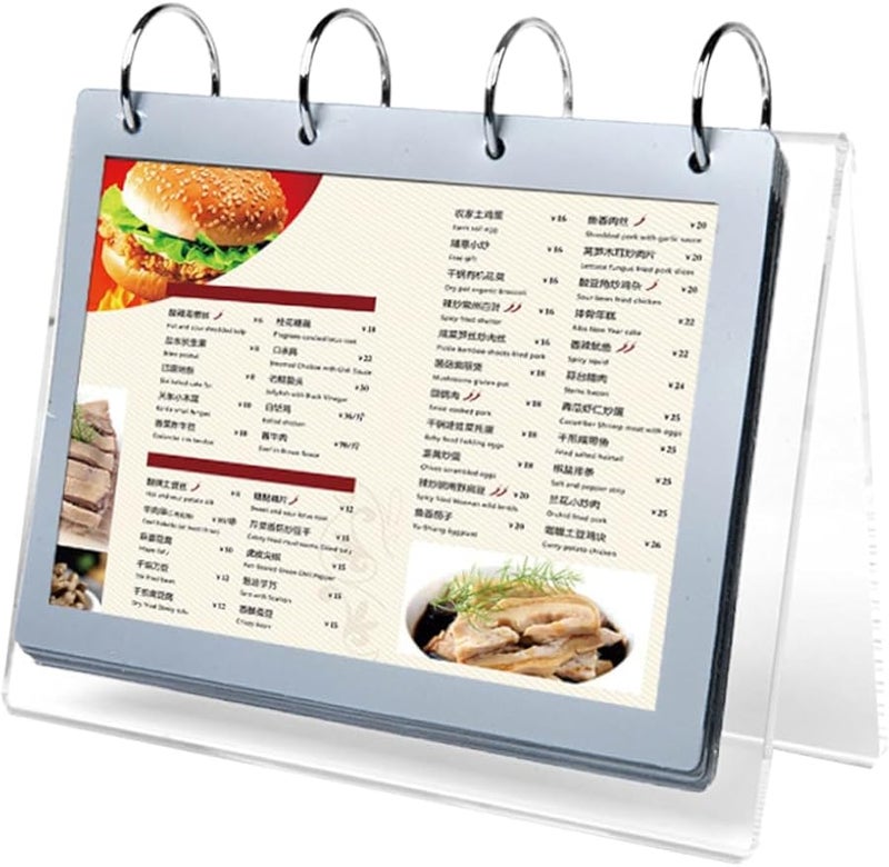 Acrylic Double Sided Price Tag Holder For Menus Name Cards And Displays - Image 1